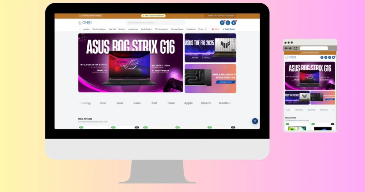ONIN Infosys develop by Greative Soft