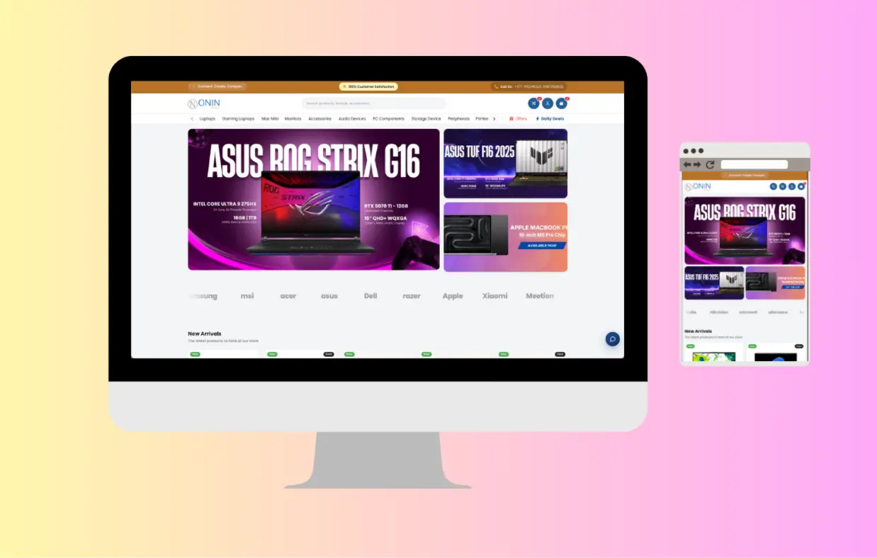 ONIN Infosys — project interface